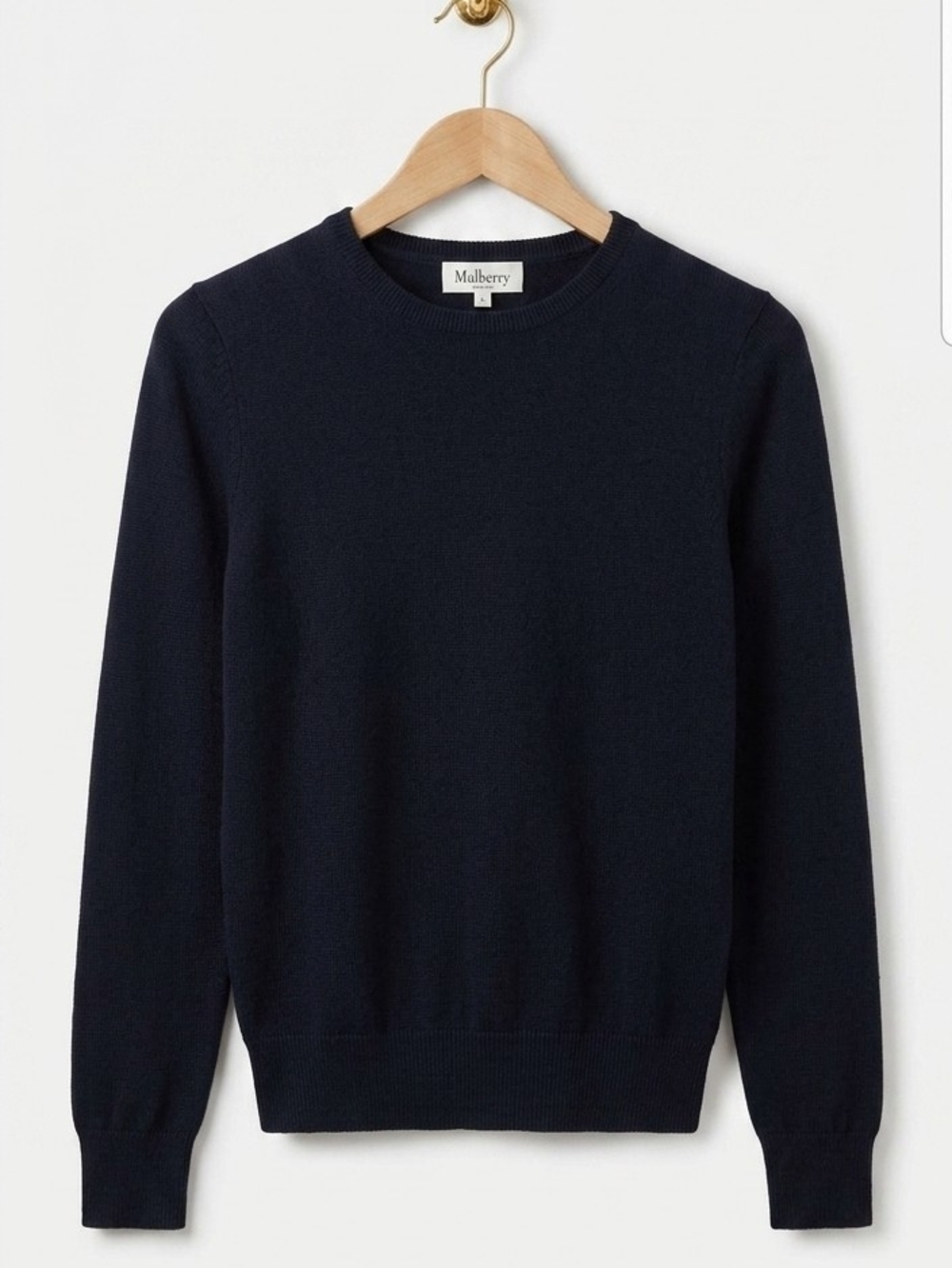 Mulberry Navy Crewneck Sweater Size UK Medium (US 6-8)